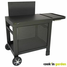 Barbecue table Cook'in Garden Reva 110 Premium Steel Garden Black 108 x 55 cm