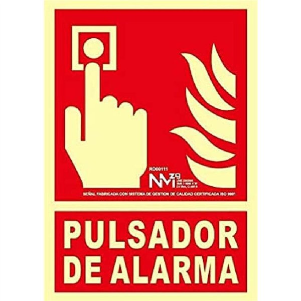 Sign Normaluz No utilizar en caso de incendio PVC