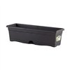 Planter with Dish Plastiken Anthracite polypropylene 60 x 20 cm