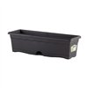 Planter with Dish Plastiken Anthracite polypropylene 80 x 20 cm