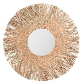 Wall mirror Atmosphera Jungly Circular Natural Rushes (Ø 80 cm)