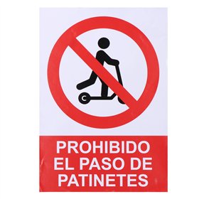 Sign Normaluz Prohibido acceder con patinete Stick 21 x 30 cm
