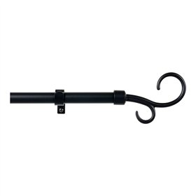 Curtain Bar Stor Planet Extendable Black (110 cm)