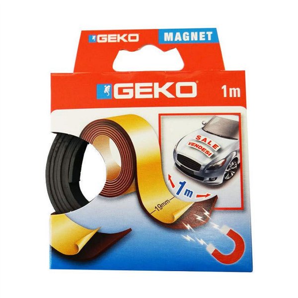 Magnetic Tape Geko Black 19 mm x 1 m