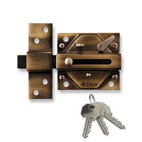 Safety lock Lince 2930-92930bi Traditional Bronze
