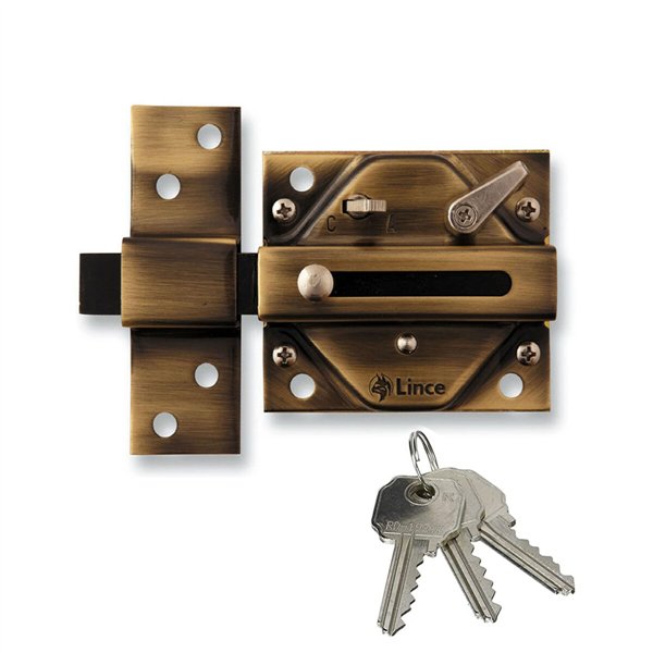 Safety lock Lince 2930-92930bi Traditional Bronze
