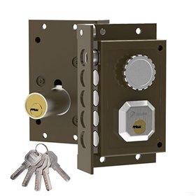 Bolt lock Dorcas C911D Brown Right Handle