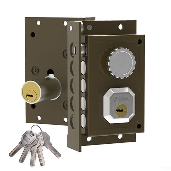 Bolt lock Dorcas C911D Brown Right Handle