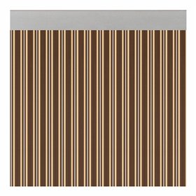 Curtain Acudam Ferrara Doors Brown Ivory Opaque Exterior PVC Aluminium 90 x 210 cm