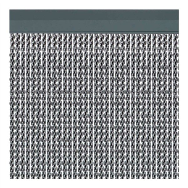 Curtain Acudam Manacor Doors Silver Exterior PVC Aluminium 90 x 210 cm