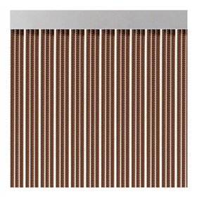 Curtain Acudam S-350 Doors Brown Exterior PVC Aluminium Tapes 90 x 210 cm