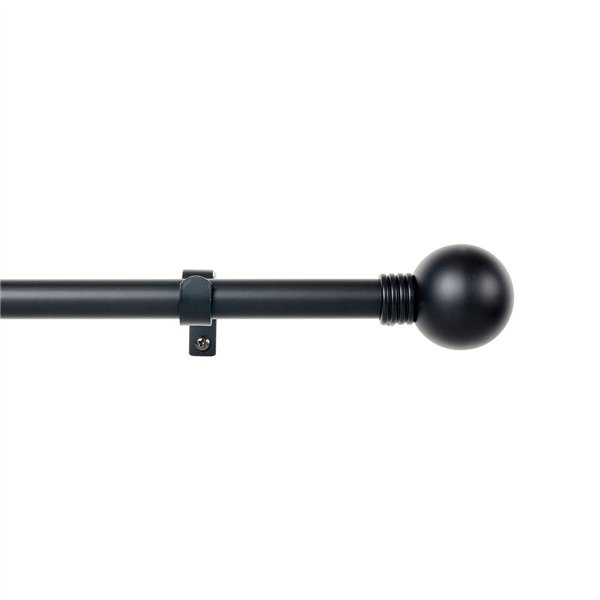 Curtain Bar Stor Planet Cintacor Sphere 160-300 cm Black Metal