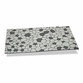 Doormat Hidalgo Grey Pearl Gray Rubber 45 x 75 cm 75 x 45 x 0,5 cm Stone