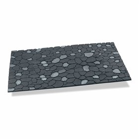Doormat Hidalgo Grey Rubber 45 x 75 cm 75 x 45 cm Stone