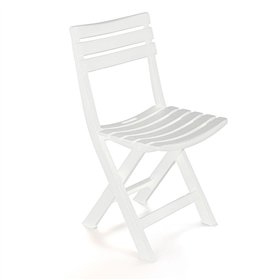 Folding Chair IPAE Progarden Birki bir80cbi White 44 x 41 x 78 cm