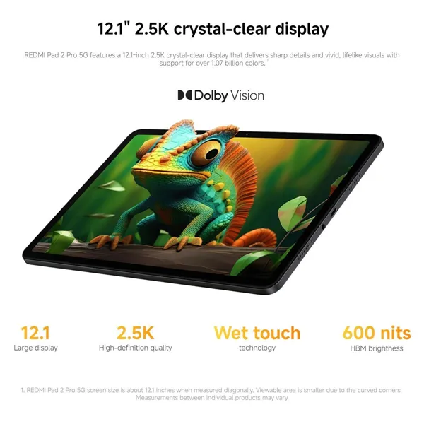 Tablet Xiaomi Redmi Pad 2 Pro 12,1" Octa Core 8 GB RAM 256 GB Grey