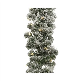 Wreath of LED Lights Lumineo Imperial Snowfall Soft green 6,1 m 30 cm