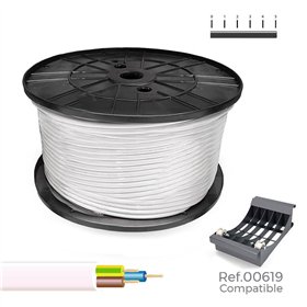 Multi-core Electric Cable Sediles White 3 x 2,5 mm 100 m H05VV-F
