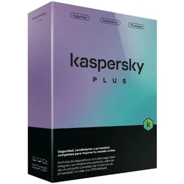Antivirus Kaspersky Plus 3 Dispositivos Caja 1 año ESP