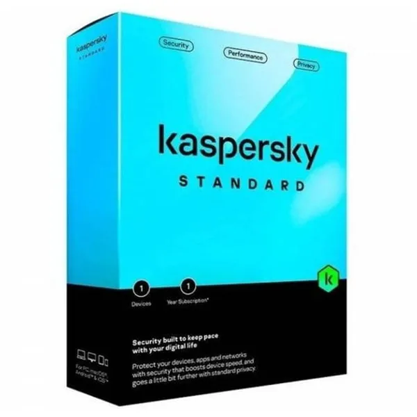 Antivirus Kaspersky Standard 1 Dispositivo caja 1 año ESP
