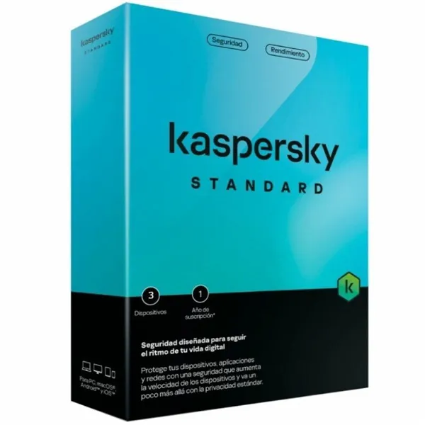 Management Software Kaspersky Standard 3 Dispositivos Caja 1 año ESP
