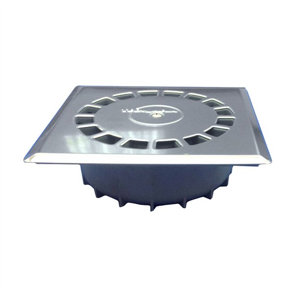 Drain Tecnoagua T-88 I PVC Stainless steel 16,5 x 16,5 x 5 cm 5 cm Vertical