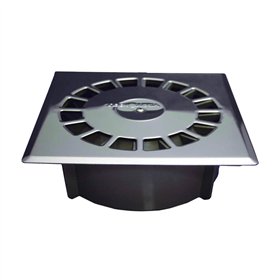 Drain Tecnoagua T-88 I PVC Stainless steel 16,5 x 16,5 x 5,7 cm Ø 7,5 - 5 cm Vertical