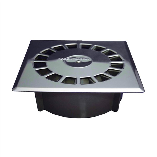 Drain Tecnoagua T-88 I PVC Stainless steel 16,5 x 16,5 x 5,7 cm Ø 7,5 - 5 cm Vertical