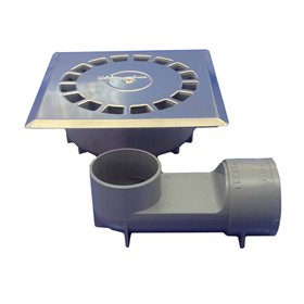 Drain Tecnoagua T-88 VHI PVC Stainless steel 11,8 x 11,8 x 4,5 cm Ø 4 cm