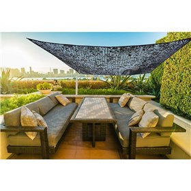 Rectangular Shade Sail Faura Black 3 x 4 m Reversible Camouflage