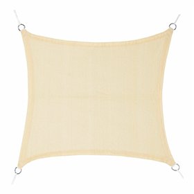 Shade Sail Faura Beige 3,6 x 3,6 m Squared
