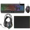 Keyboard and Mouse Mars Gaming MCP124PROES Black Multicolour Spanish Qwerty (4 Units)