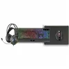 Keyboard and Mouse Mars Gaming MCP124PROES Black Multicolour Spanish Qwerty (4 Units)