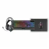 Keyboard and Mouse Mars Gaming MCP124PROES Black Multicolour Spanish Qwerty (4 Units)