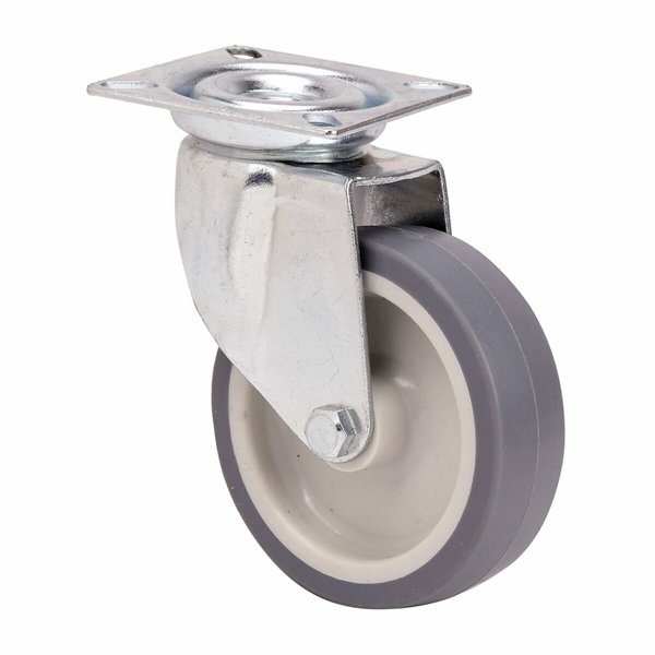 Rueda Ruedas Alex Grey Rubber Poliamix Ø 8 cm 60 Kg rotary