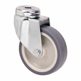 Rueda Ruedas Alex Grey Rubber Poliamix Ø 8 cm 60 Kg rotary