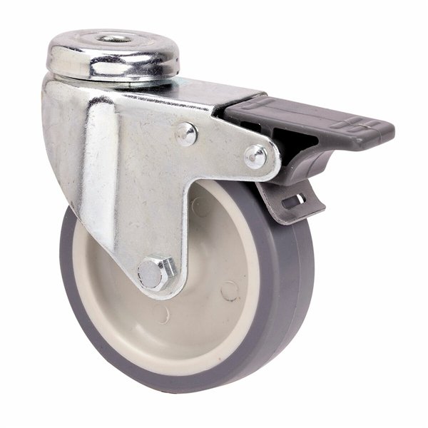 Rueda Ruedas Alex Grey Rubber Poliamix Ø6 cm 50 kg rotary