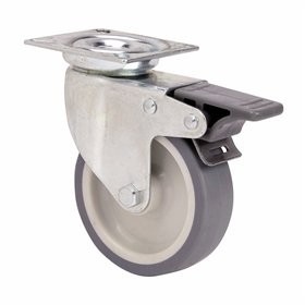 Rueda Ruedas Alex Grey Rubber Poliamix Ø 5 cm 40 kg rotary