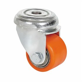 Rueda Ruedas Alex Orange Polyurethane Iron Ø 3,5 CM 100 kg rotary