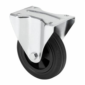 Rueda Ruedas Alex Black Rubber Poliamix Ø 8 cm 60 Kg