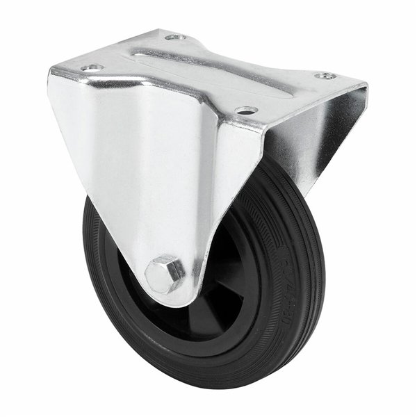 Rueda Ruedas Alex Black Rubber Poliamix Ø 10 cm 80 kg