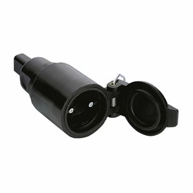 Plug socket FNP Black Surface 16 A