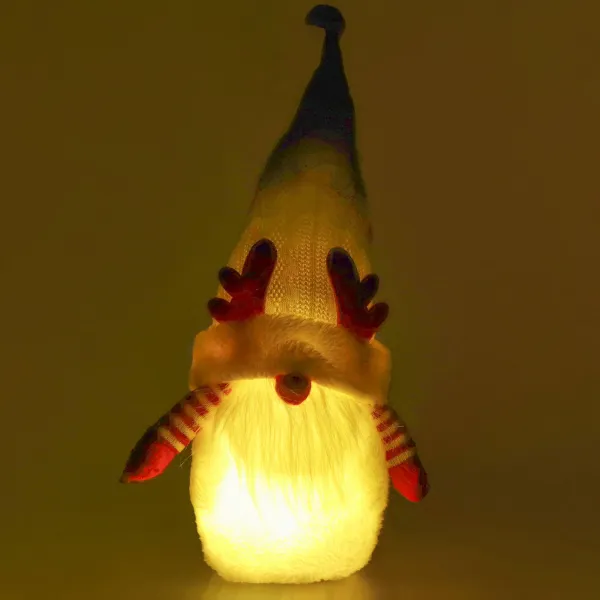 Joulutonttu Led-taustavalolla Springos CA1243 37 cm