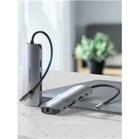USB-C Hub Vention TOLHB Silver 100 W