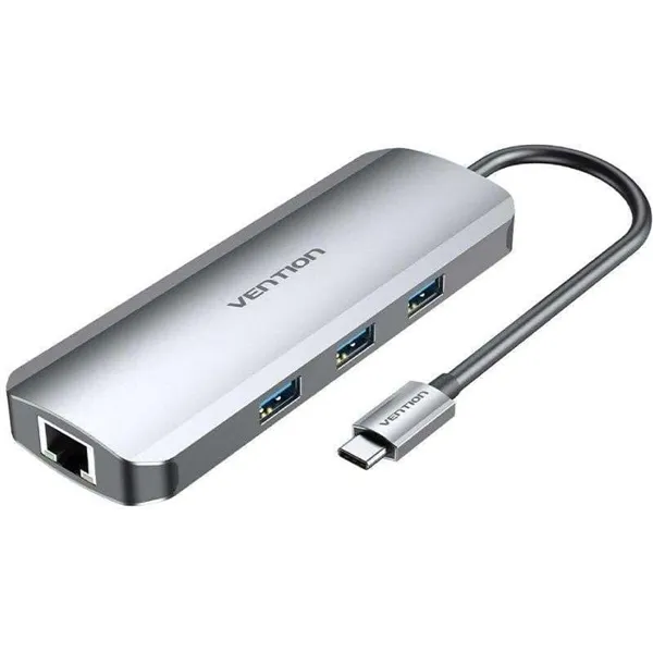 USB-C Hub Vention TOLHB Silver 100 W