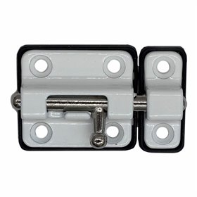 Door bolt EDM 85519 White 35 mm