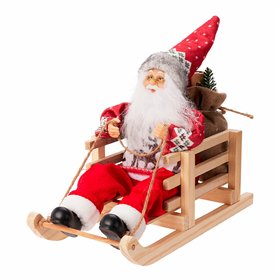 Father Christmas BASIC & CO Multicolour Sledge 15 x 34 x 25 cm
