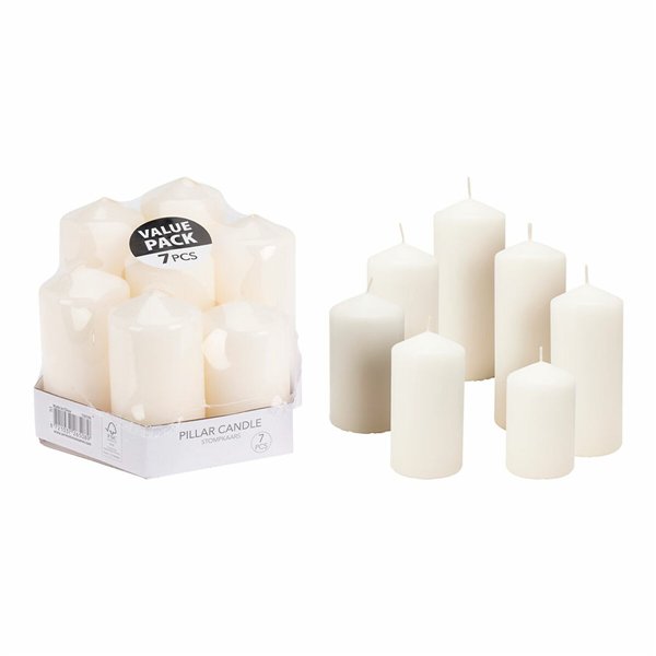 Candle Set White (7 Units)