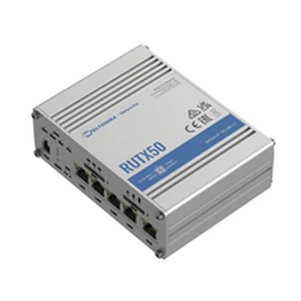 Router Teltonika RUTX50 Black Steel USB USB 2.0 RJ45 Ethernet LAN Wi-Fi 5 GHz