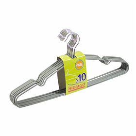 Hangers Hidalgo Multicolour Metal Silicone 10 Pieces